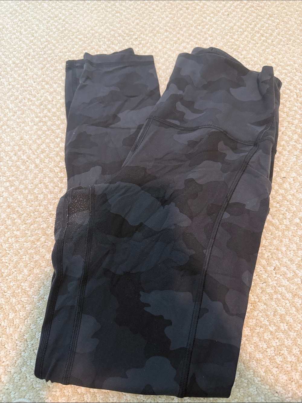 lululemon athletica Black Camo Leggings